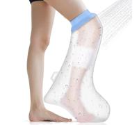 ANOMM Waterproof Calf Cast Cover for Shower, Reusable Adult Calf Cover, Soft & Comfortable Cast Protectors for Foot, Knee, Watertight Seal Cast Bag for Bandages, Dressings, Wound Care Supplies