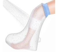 ANOMM Waterproof Calf Cast Cover, Reusable Adult Calf Cover for Shower, Soft & Comfortable Cast Protectors for Foot, Knee, Watertight Seal Cast Bag for Bandages, Dressings, Wound Care Supplies