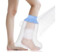 ANOMM Waterproof Foot Cast Cover for Shower, Reusable Adult Foot Cover, Soft & Comfortable Cast Protectors for Ankle, Toe, Watertight Seal Cast Bag for Bandages, Dressings, Wound Care Supplies
