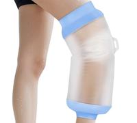 ANOMM Waterproof Knee Cast Cover, Reusable Adult Knee Cover for Shower, Soft & Comfortable Cast Protectors for Broken Knee, Watertight Seal Cast Bag for Bandages, Dressings, Wound Care Supplies