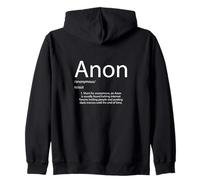 Anon Definition Anonymous Group Hacking Gear For Anons Zip Hoodie