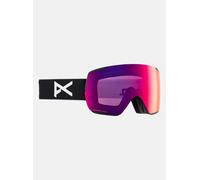 Anon M5S Goggles + Bonus Lens + MFI® Face Mask, Frame: Black, Lens: Perceive Sunny Red (14% / S3), Spare Lens: Perceive Cloudy Burst (59% / S1), OS