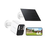 Anona Aurora 4K Solar Security Camera Wireless Outdoor, Solar Panel, 8MP Color Night Vision, 24/7 AOV Recording, No Monthly Fees, AI Detection, Easy Setup, 2.4 GHz Wi-Fi, IP67