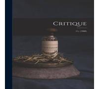 Anonymous Critique; 15, (1908) Paperback Book in White Anonymous White