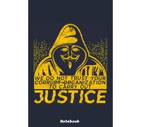 Anonymous - Do Not Trust - GOLD Notebook: 6x9 Ruled Notebook, Journal, Daily Diary, Organizer, Planner