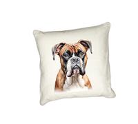 Anonymous Gifting Boxer - Watercolour dog printed cushion cover - perfect for dog lovers