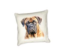 Anonymous Gifting Bull Mastiff - Watercolour dog printed cushion cover - perfect for dog lovers