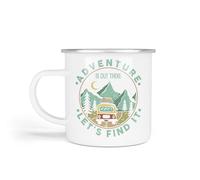 Anonymous Gifting Camping Enamel Mug, One Size, Adventure is Out There, Camping Gift for Dad, Grandad Birthday Christmas Father's Day