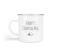 Anonymous Gifting Camping Enamel Mugs, One Size - Daddy - Camping Gift for Dad, Mum, Grandpa, Grandad Birthday Christmas Father's Day