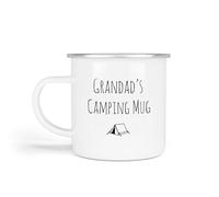 Anonymous Gifting Camping Enamel Mugs, One Size - Grandad - Camping Gift for Dad, Mum, Grandpa, Grandad Birthday Christmas Father's Day