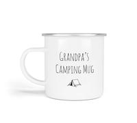 Anonymous Gifting Camping Enamel Mugs, One Size - Grandpa - Camping Gift for Dad, Mum, Grandpa, Grandad Birthday Christmas Father's Day