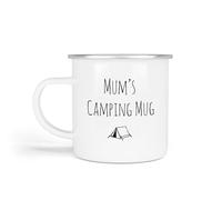 Anonymous Gifting Camping Enamel Mugs, One Size - Mum - Camping Gift for Dad, Mum, Grandpa, Grandad Birthday Christmas Father's Day