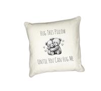 Anonymous Gifting cushion cover - Hug this pillow until you can hug me - long distance relationship, mum, dad, grandparents gift