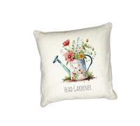 Anonymous Gifting Floral Cushions for Gardening Enthusiasts - Head Gardener - Range of 4 pillow covers 40cmx40cm featuring Wellies, Watering Cans, and Whimsical Phrases!