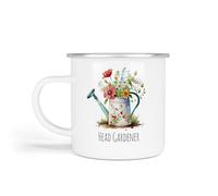 Anonymous Gifting Gardening Enamel Mugs, One Size. Head Gardener. Garden Gift for Dad, Mum, Grandparents Birthday Christmas Father's Day Mother's Day