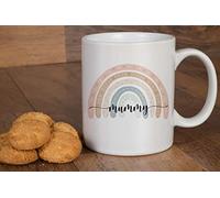 Anonymous Gifting Mummy Boho Rainbow Printed Mug - Mother's Day Gift, Working Mum, Pregnancy Gift, New Baby Gift, Mum's Birthday Gift