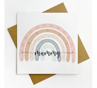 Anonymous Gifting Mummy Rainbow Luxury Handmade Card - Mother's Day, Birthday, New Mum