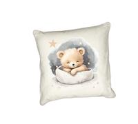 Anonymous Gifting Sleepy Teddy Bear cushion cover - Ted 4 - Nursery, playroom, bedroom, children's pillow