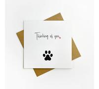 Anonymous Gifting Thinking of You - Luxury Handmade Sympathy Card for the loss of a Dog