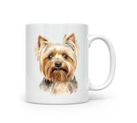 Anonymous Gifting Yorkshire Terrier - Yorkie - Hand Printed Dog Mug - Beautiful Glossy Printed Mug
