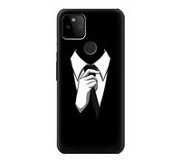 Anonymous Man in Black Suit Case Cover For Google Pixel 5A 5G