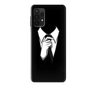 Anonymous Man in Black Suit Case Cover For Samsung Galaxy A32 4G