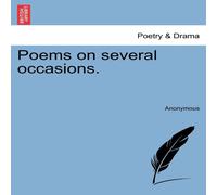 Anonymous Poems on several occasions. Paperback Book Anonymous Multicolor