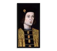 Anonymous Portrait King Edward IV England Painting Long Framed Art Print Wall Poster 25x12 inch