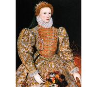 Anonymous Portrait Queen Elizabeth England Painting Large Wall Art Poster Print Thick Paper 18X24 Inch