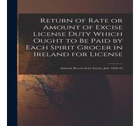 Anonymous Return of Rate or Amount of Excise License Duty Which Ought to Be Anonymous Multicolor