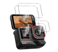 Anoowkoa 2+2+2 Pack for Insta360 Ace Pro 2 Screen Protectors and Camera Lens Protectors and Front Screen Guard Tempered Glass Film, Anti Fingerprints Protective Film