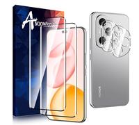 Anoowkoa 2+2 Pack for Honor 400 Pro Screen Protectors and Camera Lens Protectors Guard Tempered Glass Film, Anti Fingerprints Protective Film