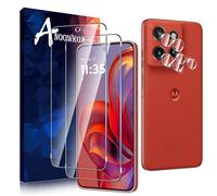 Anoowkoa 2+2 Pack for Motorola Moto Edge 60 Neo/Edge 50 Neo Screen Protectors and Camera Lens Protectors Guard Tempered Glass Film, Anti Fingerprints Protective Film