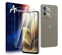 Anoowkoa 2+2 Pack for Motorola Moto G06/Moto G06 Power 5G Screen Protectors and Camera Lens Protectors Guard Tempered Glass Film, Anti Fingerprints Protective Film