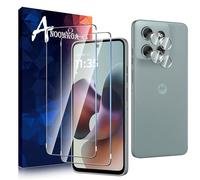 Anoowkoa 2+2 Pack for Motorola Moto G56 Screen Protectors and Camera Lens Protectors Guard Tempered Glass Film, Anti Fingerprints Protective Film