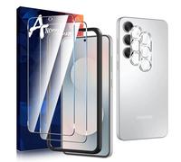 Anoowkoa 2+2 Pack for Samsung Galaxy S25 FE 5G Screen Protectors and Camera Lens Protectors Guard Tempered Glass Film, with Alignment Frame Tool Anti Fingerprints Protective Film