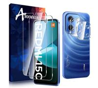 Anoowkoa 2+2 Pack for Xiaomi Redmi 15C/Poco C85 Screen Protectors and Camera Lens Protectors Guard Tempered Glass Film, Anti Fingerprints Protective Film