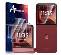Anoowkoa 2 Pack 0.26mm Premium Compatible with Motorola Moto Razr 60 Ultra + Screen Protector Tempered Glass Film Guard Cover-Genuine Glass-One-Push Super Easy Installation