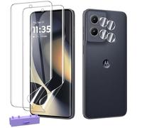 Anoowkoa 2 Pack Screen Protectors for Motorola Edge 2024 Soft Flexible Not Glassand 2 Pack moto edge 2024 Camera Lens Tempered Glass Protector Anti Fingerprints Protective Film