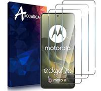 Anoowkoa 3 Pack Premium Screen Protector for Motorola Moto Edge 70 Tempered Glass Film Guard Cover-Genuine Glass-One-Push Super Easy Installation
