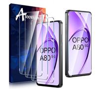 Anoowkoa 3 Pack Premium Screen Protector for OPPO A80 5G / HMD Pulse 2 Pro Tempered Glass Film Guard Cover-Genuine Glass-One-Push Super Easy Installation