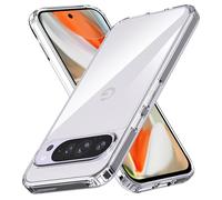 Anoowkoa Case for Google Pixel 9 Pro XL TPU and Clear PC Hybrid Hard Acrylic Slim Phone Case Clear Ultra Crystal Transparent Protective Back Cover Flexible Bumper Silicone Case[Shock Absorption]