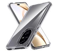 Anoowkoa Case for Honor 200 Pro 5G TPU and Clear PC Hybrid Hard Acrylic Slim Phone Case Clear Ultra Crystal Transparent Protective Back Cover Flexible Bumper Silicone Case[Shock Absorption]