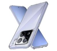 Anoowkoa Case for Xiaomi 15 Pro 5G TPU and Clear PC Hybrid Hard Acrylic Slim Phone Case Clear Ultra Crystal Transparent Protective Back Cover Flexible Bumper Silicone CaseShock Absorption