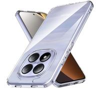 Anoowkoa Case for Xiaomi Redmi Note 15 Pro 5G TPU and Clear PC Hybrid Hard Acrylic Slim Phone Case Clear Ultra Crystal Transparent Protective Back Cover Flexible Bumper Silicone Case Shock Absorption