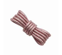 Anopo 2 Pairs Glitter Shoe Laces for Sneakers 4.5mm Round Bling Metallic Shoe String for High Tops Bright Pink 140cm