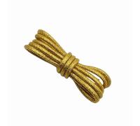 Anopo 2 Pairs Glitter Shoe Laces for Sneakers 4.5mm Round Bling Metallic Shoe String for High Tops Gold 160cm