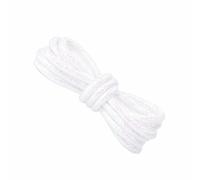 Anopo 2 Pairs Glitter Shoe Laces for Sneakers 4.5mm Round Bling Metallic Shoe String for High Tops Pearl White 120cm