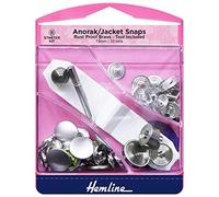 Anorak/Jacket Snaps Starter Kit, 15mm x 10 sets - Nickel