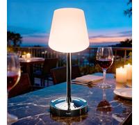 Anordsem Rechargeable Table Lamp for Livingroom: Wireless LED Modern Light 3 Colors Dimmable - Warm Ambient Lighting for Shower Game - Mood Decor for Restaurant Coffee Bar (Black)